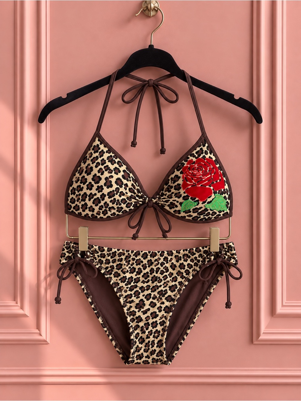 Body Glove Leopard Print Bikini Set Size XS